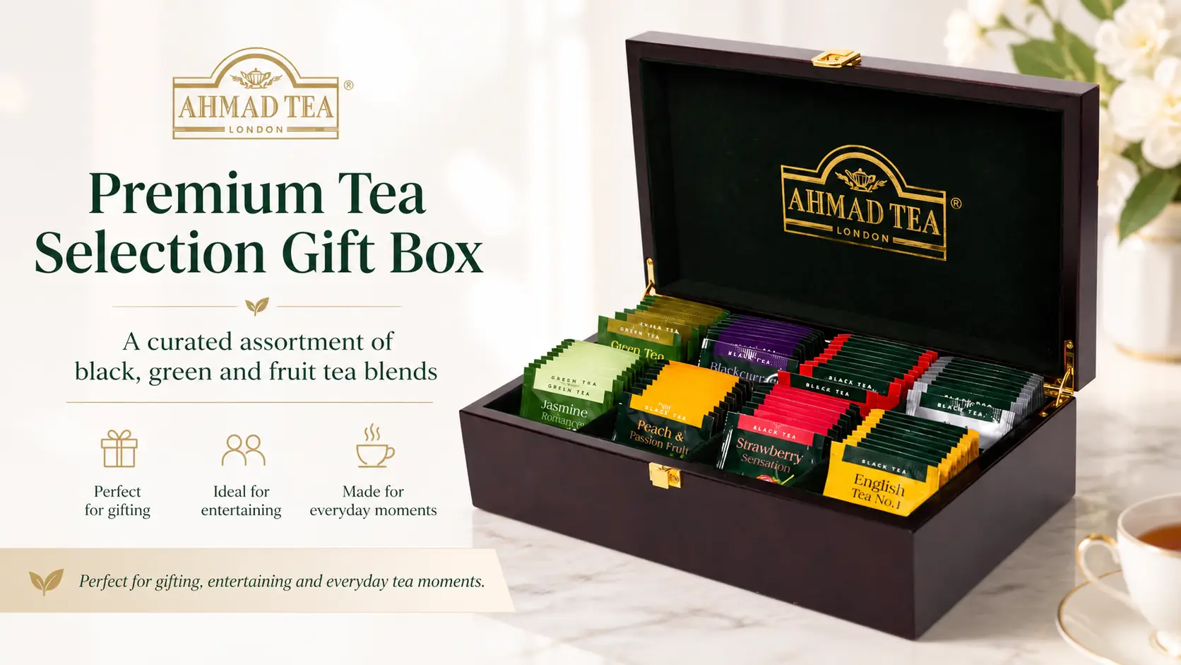 Nano Banana 2.1 generated tea gift box detail page